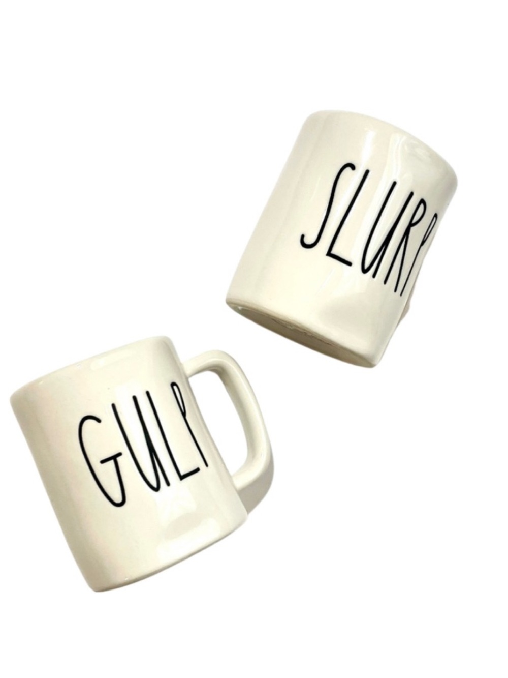 Rae Dunn Gulp & Slurp Mini Expresso Mugs Set